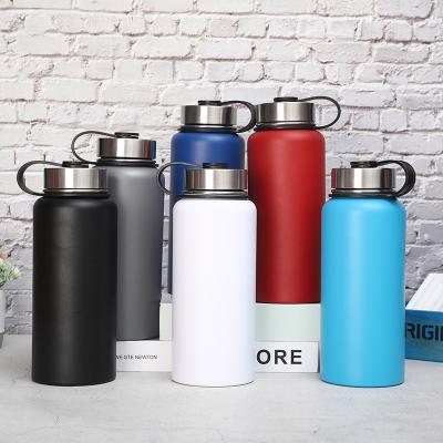 China PORTABLE Sports Bottle 532ml 946ml 1200ml Custom Hydraulic Insulated Double Wall Vacuum Flask Steel Water Bottle for sale