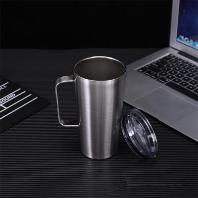 China 2021 Success Stainless Steel Travel Tumbler 20oz Coffee Mug Wine Cup Disposable Coffee Mug With Handle for sale