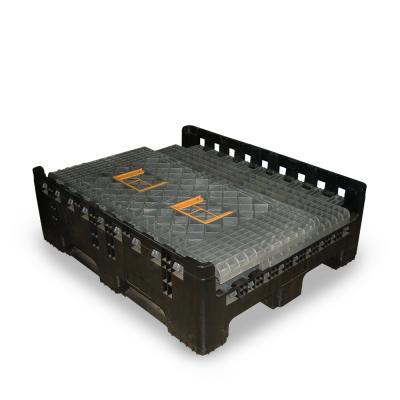 China 1200*1000*1000 Big Container Heavy Duty Collapsible Collapsible Plastic Pallet Box for sale