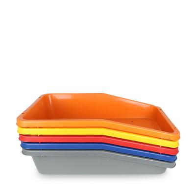 China Airports Customized Colorful Airport Tray Plastic Airport Security Serving Tray for sale