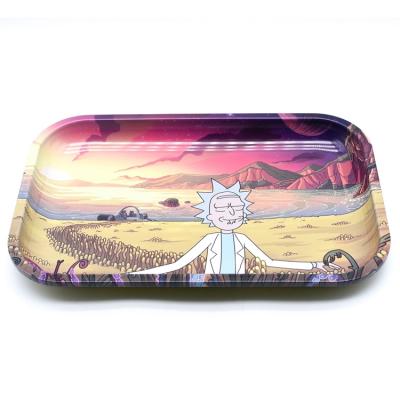 China Custom Metal Tin Tobacco Cigarette Herb Cover With Soft Magnetic PVC Lid Cover Set DK-Z0025 for sale