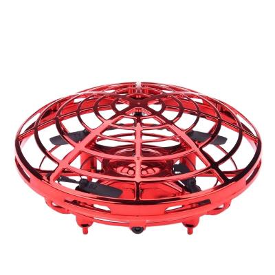 China RC Amazon Hobby Good Selling Induction UFO Flying Toys with LED Light Rotating Aircraft Interactive UFO for Boys and Girls Indoor Toys for sale