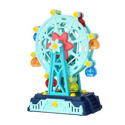 China Children Play Educational Toys Colorful Plastic Amusement Park Game Building Toys Set DIY Collect Ferris Wheel Toys For Children for sale