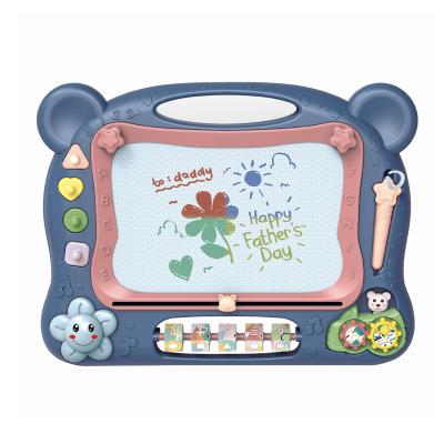 China Entertainment Educational Study Toys 2 in 1 Big Doodle Board Writing Painting Sketch Pad Magnetic Drawing Board Toy for Kids for sale