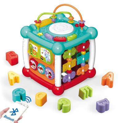 China Entertainment Activity Cube For Toddlers Baby Educational Musical Toy For Kids Early Development Learning Toys With 6 Different Activities for sale