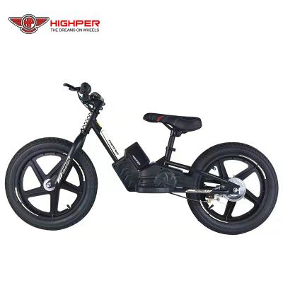 China New Fashion Steel Safety Ebike Kids Toys Car Balance Electric Bicycle Electric Bike Brushless Motor 16