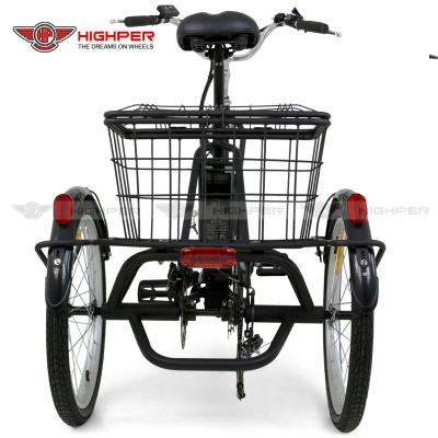 China Standard Electric Tricycle 3 Wheel Steel Frame 250W Electric Bike For Adult (HP-T01) for sale