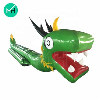 China Water Play Popular 7 Seats Single Row Inflatable Banana Boat Dragon Boat For Sale Water Play Equipment for sale