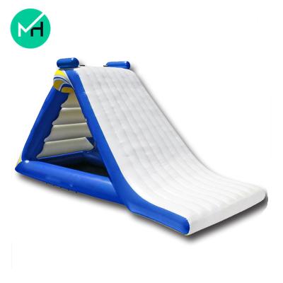 China Durable Hot Sale Large Air Water Park Sealed Tight Inflatable Floating Water Slide For Sale for sale