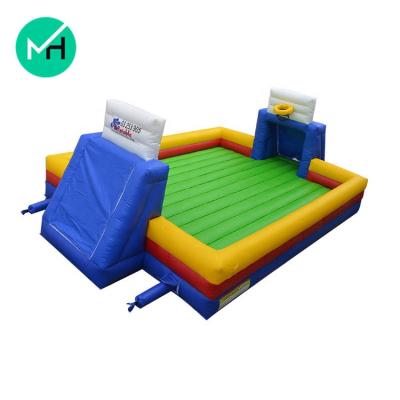 China Hot Selling PVC Soap Soccer Field High Quality Outdoor Inflatable Basketball Court For Adult for sale