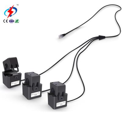 China Zhongdun Current ZDKCT16M-3 3 In 1 With Low Voltage RJ12 Rohs 60A AC Ct Meters Clamp Sensors Current Transformer for sale