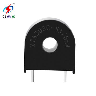 China Small Zhongdun Zta503c 5a 1000/1 AC 5ma Current Sensor Low Voltage Micro Ct Current Transformer For PCB for sale