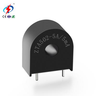 China ZhongDun ZTA502 2000/1 5A 2.5mA Small Mini Ct AC Electronic Current Sensor Pin Micro Current Transformer For PCB for sale