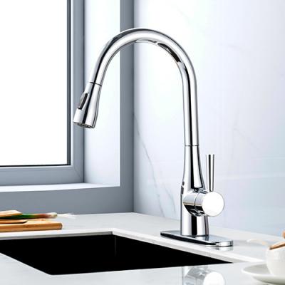 China Sense Touchless Faucets Nickel 360 Degree Swivel Spout Kitchen Sink Faucet App Control for sale