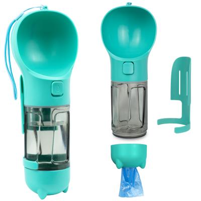 China Hot Selling Portable Dog Outdoor Plastic Water Bottle Multi-Use 4 In 1 Travel Drink Bottles for sale