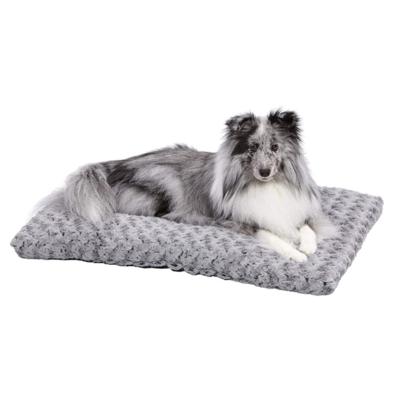 China Stored All Season Keep Warm Plush Sofa Rose Velvet Gray Dog Bed Washable Cat Sofa Pet Bed for sale