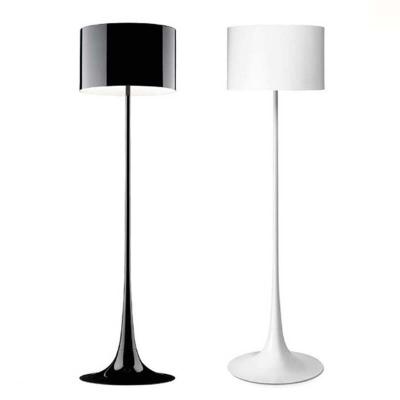 China Bedside Modern Italian Decorative White Standing Black White Standing Bedroom Hotel Floor Lamp Corner Design Floor Lamp for sale