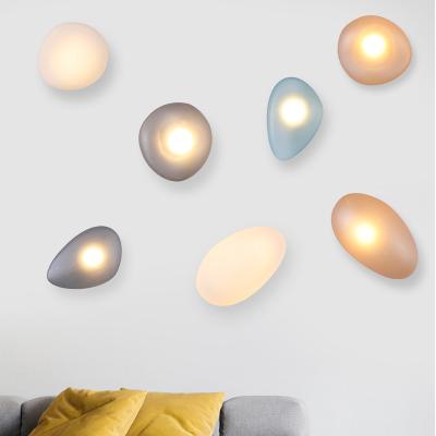 China Nordic simple creative indoor decorative wall sconces wall sconces modern colorful modern led glass wall lamps for sale