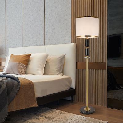 China Simple Led Modern Luxury Iron Modern Marble Reading Living Room Floor Lighting Home Hotel Decorative Design Standing Floor Lamp for sale