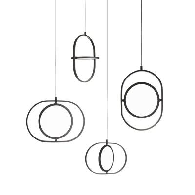 China Simple Hanging Modern Kitchen Black Dining Room Lamp Italy Design Nordic Modern Decorative Led Pendant Light for sale