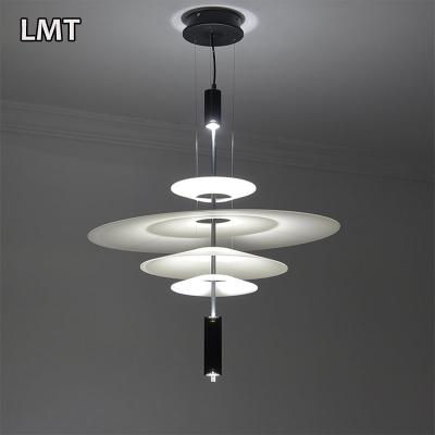 China Decorative White Acrylic Hanging Modern Bedroom Lamp Office Hotel Designers Led Pendant Light for sale