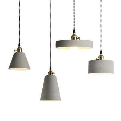 China Industrial Nordic Single Head Restaurant Cafe Factory Price Modern Cement Lamp Style Cheap Hanging Modern Pendant Light for sale