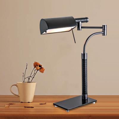 China European Retro Bedroom Hotel Black Home Decorative Design Industrial Reading Desk Lighting Modern Vintage Bedside Led Table Lamp for sale