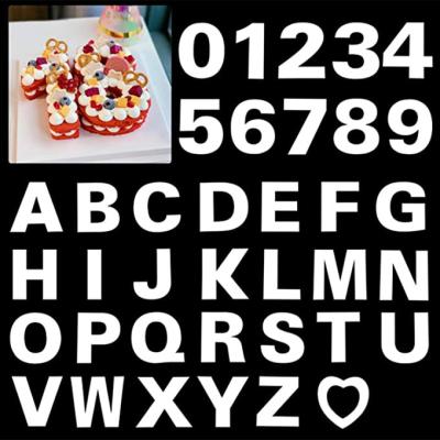 China Sustainable Alphabet 8-16inch Number Cake Stencils Large Template Heart Shaped Cake Pan For Making Cake for sale