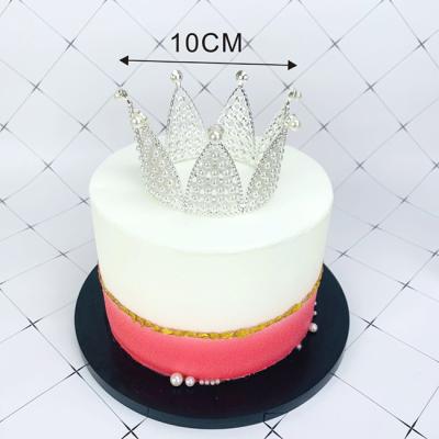 China Viable crystal bead crown decoration toy cake toy cake topper for cake decorating for sale