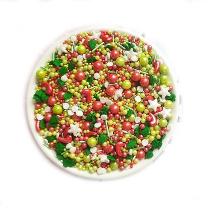 China Christmas Series Sustainable 2021 New Products Santa Claus And Other Cake Decorating Sugar Beads For Cake Decorating for sale