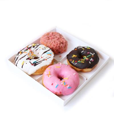 China Viable 4 or 6 Cups Cake Transparent Donut Packing Box Cake Packing Box for Cake Packing for sale