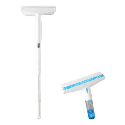 China 2021 Viable New Design New Can Gather Water Glass Cleaning Shower Squeegee Silicone Rubber Mini Window Wiper Window Squeegee for sale