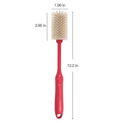 China Viable Tool Baby Wash Bottle Silicone Water Bottle Cleaning Brush for sale