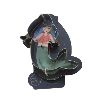 China Sustainable Stainless Steel Summer Mermaid Cookie Cutter for sale