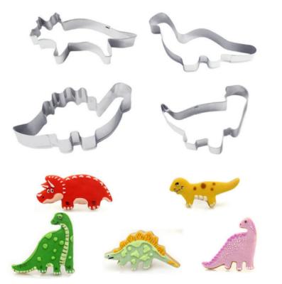 China Custom Stainless Steel Sustainable Metal Dinosaur Cookie Cutter for sale