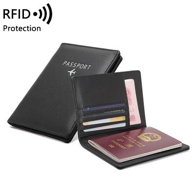 China Fashion Multifunctional Waterproof Passport Case RFID Document Holder Travel Ticket Passport Book Case for sale