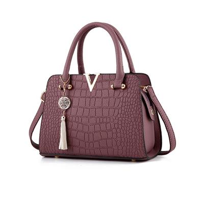 China PU Women's Bag 2021 New Pattern Crocodile Bag European and American Messenger Bag All-match Casual Handbag for sale