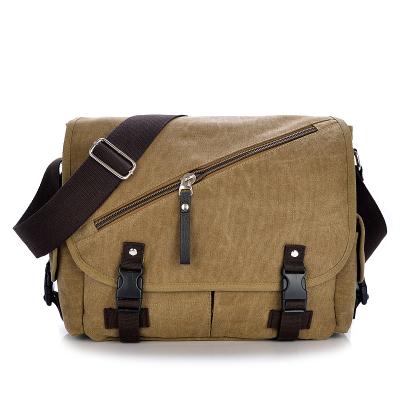 China Wholesale Hot Sale Fashion Canvas Large Capacity Retro Canvas Messenger Bag Retro One-Shoulder Bags For Men for sale