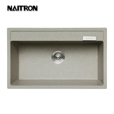 China Without Faucet NAITRO Square Modern Design Single Tank Kitchen Sink Suitable For European And American Countries Simple And Elegant for sale