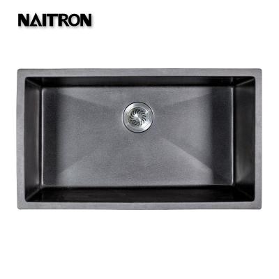 China Wholesale Hot Kitchen Faucet NAITRO 2022 Classics Double Sink Medieval Classic Black Quartz Granite Factory Free for sale