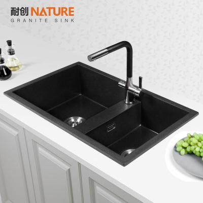 China Without Faucet Granite Kitchen Sink for sale