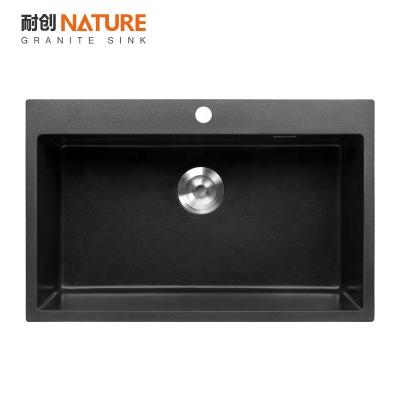 China Without Faucet MONDW 7948 Good Quality Artificial Granite Stone Kitchen Sink for sale