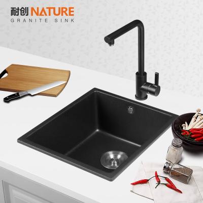 China Without Faucet Granite Kitchen Sink for sale