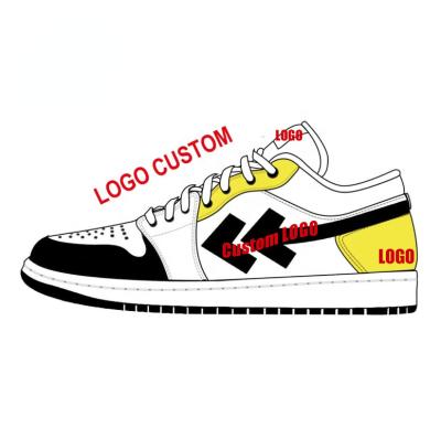 China Breathable Customized Logo Brand Retro Basketball OG Chicago Genuine Leather Custom Sneaker For Man for sale