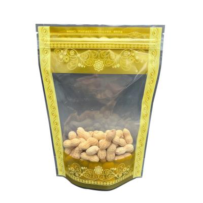 China Custom Moisture Proof Eco Friendly Pouch Holder Up Gift Packed Biodegradable Dried Fruits Cashew Peanuts Packing Nuts Packaging Bags for sale