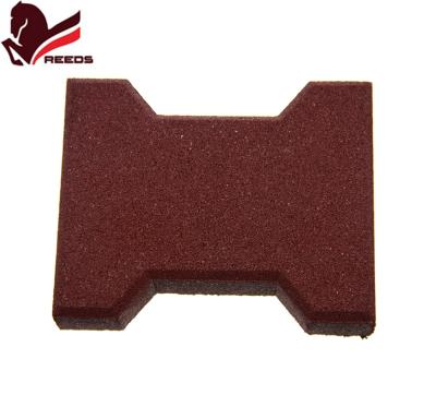 China Flexible Rubber Bone Paver Rubber Dog Brick for sale