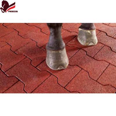 China Flexible Flexible Rubber Bone Paver Rubber Dog Brick For Stable Horse Walker for sale