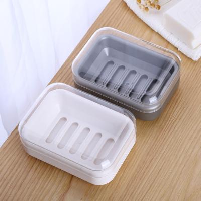 China Modern Bathroom Drain With Lid Plastic Soap Box Dish for sale