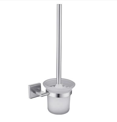 China Durable Wall Mounted 304 Stainless Steel Handle Toilet Cleaning Brush With Bracket for sale