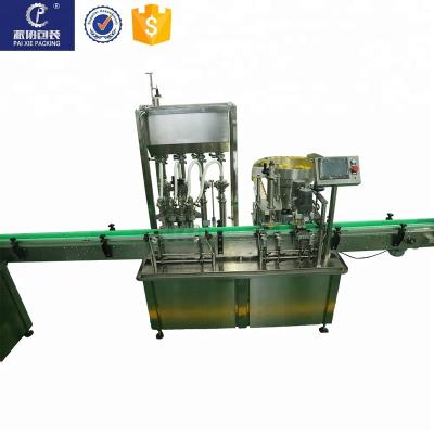 China CE Standard Beef Chemical Aluminum Tin Can Food Filling Sealing Labeling Machine for Bottle Jar Sauce for sale